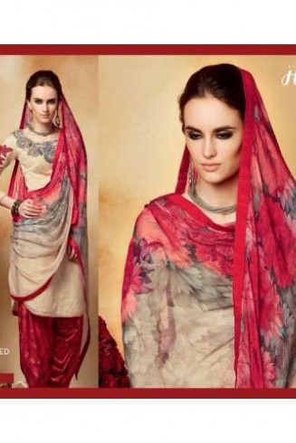 Cream and Red Heer 2 By Kimora Party Wear Designer Dress