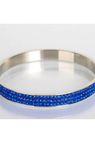 DARK BLUE CRYSTAL SHAMBALLA BANGLE