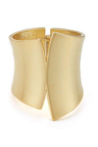 New Catwalk Designer Inspired Chunky Gold Bangle Cuff
