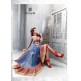 Zoya-9005-A Red And Blue Anarkali Dress Suit Zoya-9005-A Red And Blue Anarkali Dress Suit