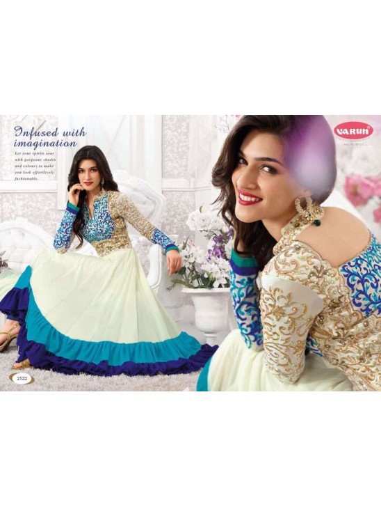 Light Blue And Gold Anakari Dress