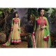 Yellow & Green Indian Asian Anarkali Suit