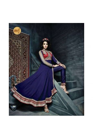 Blue Stunning Hariette Anarkali Salwar Suit 56009