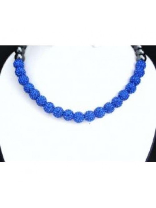 FULL NEW BLUE REAL CRYSTAL NECKLACE FULL NEW BLUE REAL CRYSTAL NECKLACE