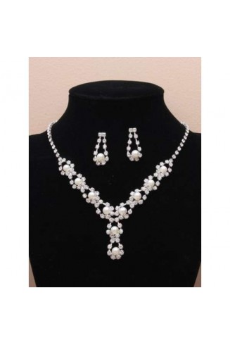 Crystal Necklace Earring Set