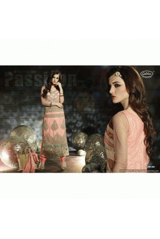 D.No.5001 Rose Quartz Pink Dreamz Designer Party Wear