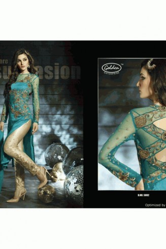 D.No.5002 Blue Dreamz Designer Party Wear