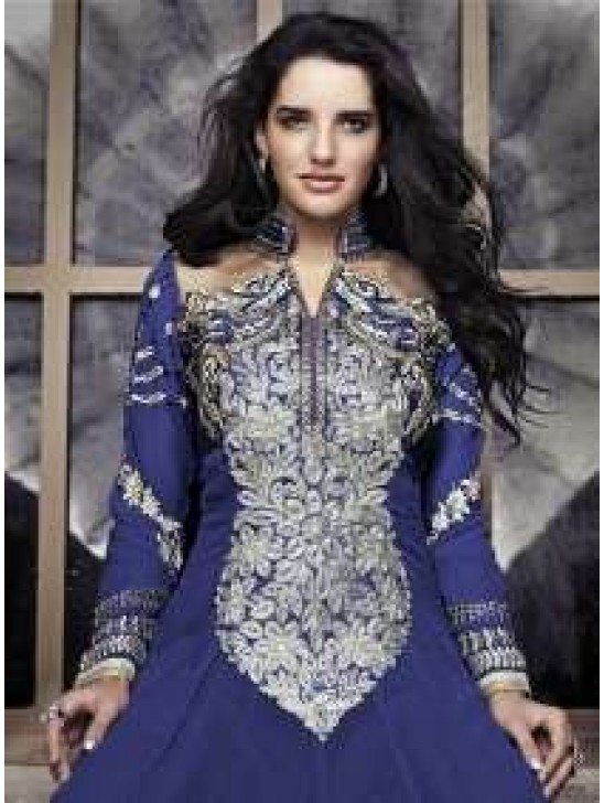 ZCM11003 Blue Zoya Colour Maxi Suit ZCM11003 Blue Zoya Colour Maxi Suit