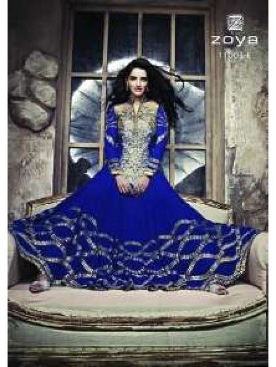ZCM11003 Blue Zoya Colour Maxi Suit ZCM11003 Blue Zoya Colour Maxi Suit