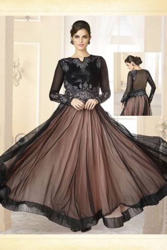 Black Gorgeous Party Suit Indian Designer Anarkali Dress