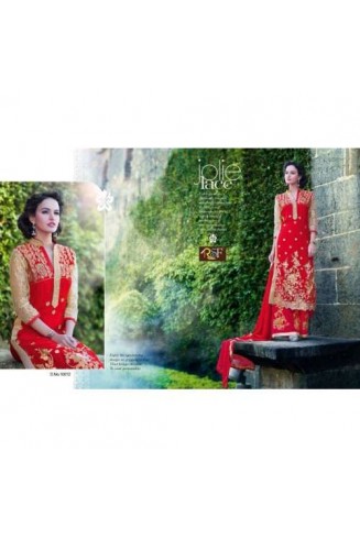 Red ROLEX PALAZZO PARTY WEAR DESIGNER DRESS