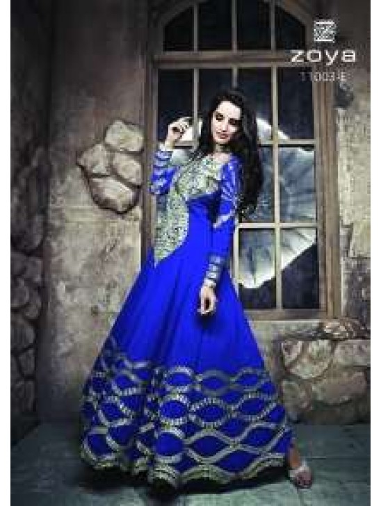 ZCM11003 Blue Zoya Colour Maxi Suit ZCM11003 Blue Zoya Colour Maxi Suit