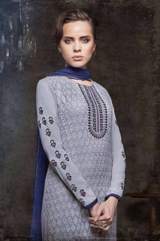 Grey Designer Indian Dress Suit