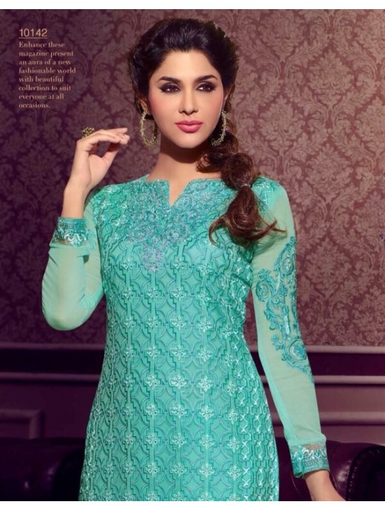 SEA BLUE RSF RIYAL INDIAN PARTY WEAR SUIT SEA BLUE RSF RIYAL INDIAN PARTY WEAR SUIT