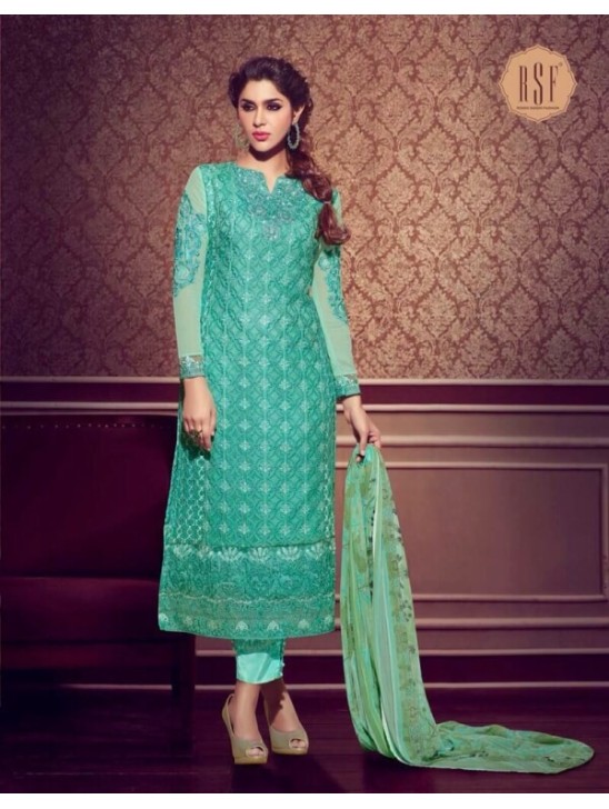 SEA BLUE RSF RIYAL INDIAN PARTY WEAR SUIT SEA BLUE RSF RIYAL INDIAN PARTY WEAR SUIT