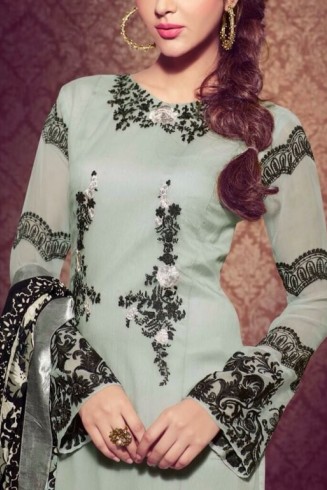 GREY RSF RIYAL INDIAN PARTY WEAR SUIT