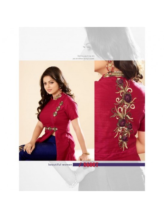 86007 RED AND BLUE NITYA PARTY WEAR DESIGNER SUIT 86007 RED AND BLUE NITYA PARTY WEAR DESIGNER SUIT