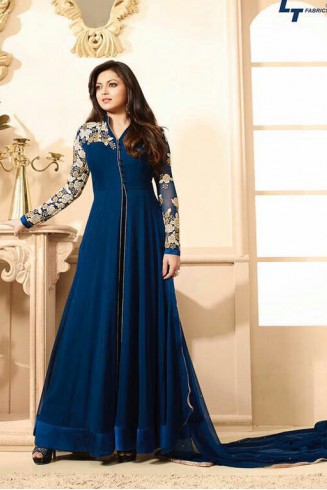 88004 ROYAL BLUE LT NITYA PARTY WEAR ANARKALI SUIT 