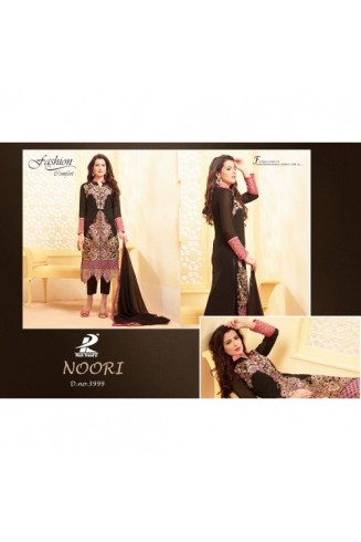 N3999 BLACK NOORI DESIGNER GEORGETTE SALWAR KAMEEZ SUIT