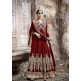 KJ03 RED KAJOL EMBROIDERED ANARKALI SUIT