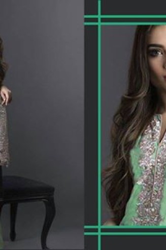 Green Pakistani Designer Georgette Suit