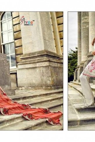 Cream Pakistani Embroidered Salwar Suit
