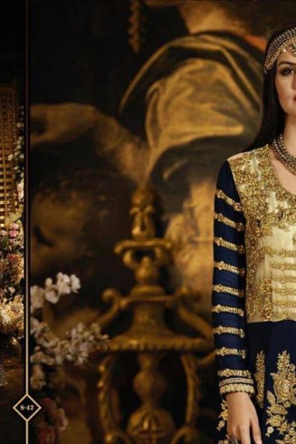 S42 BLUE BLOSSOM SYBELLA DESIGNER LEHENGA DRESS