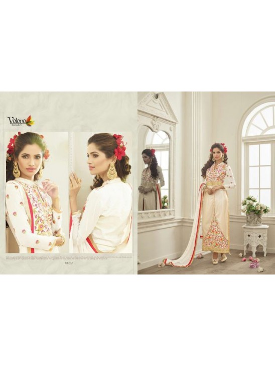 Pari Indian Anarkali Cream Designer Gown Pari Indian Anarkali Cream Designer Gown