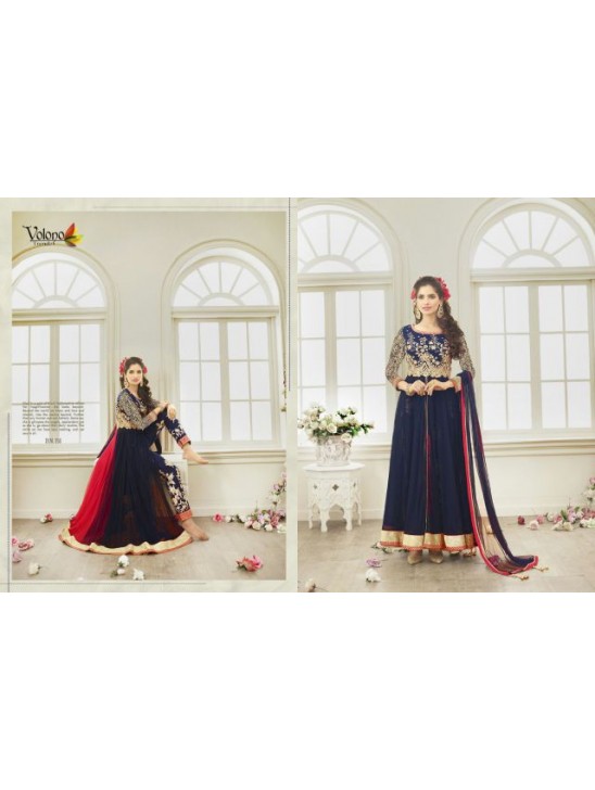 Blue Indian Gown Designer Anarkali Party Suit Blue Indian Gown Designer Anarkali Party Suit