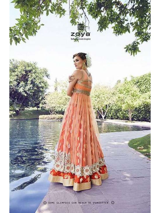 Orange Cocktail Indian Designer Dress Orange Cocktail Indian Designer Dress