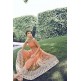 Orange Cocktail Indian Designer Dress Orange Cocktail Indian Designer Dress