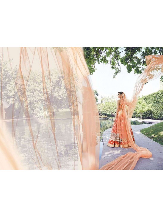 Orange Cocktail Indian Designer Dress Orange Cocktail Indian Designer Dress