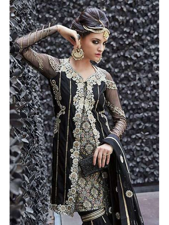 Evening Dress Black Embroidered Lehenga Choli Indian Evening Dress Black Embroidered Lehenga Choli Indian