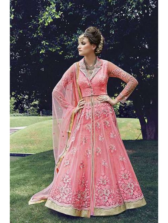 Pink Pakistani Designer Lehenga Wedding Outfit Pink Pakistani Designer Lehenga Wedding Outfit