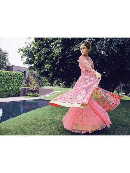 Pink Pakistani Designer Lehenga Wedding Outfit Pink Pakistani Designer Lehenga Wedding Outfit