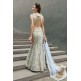 16007 SILVER STEEL ZOYA CRYSTAL WEDDING WEAR LEHENGA